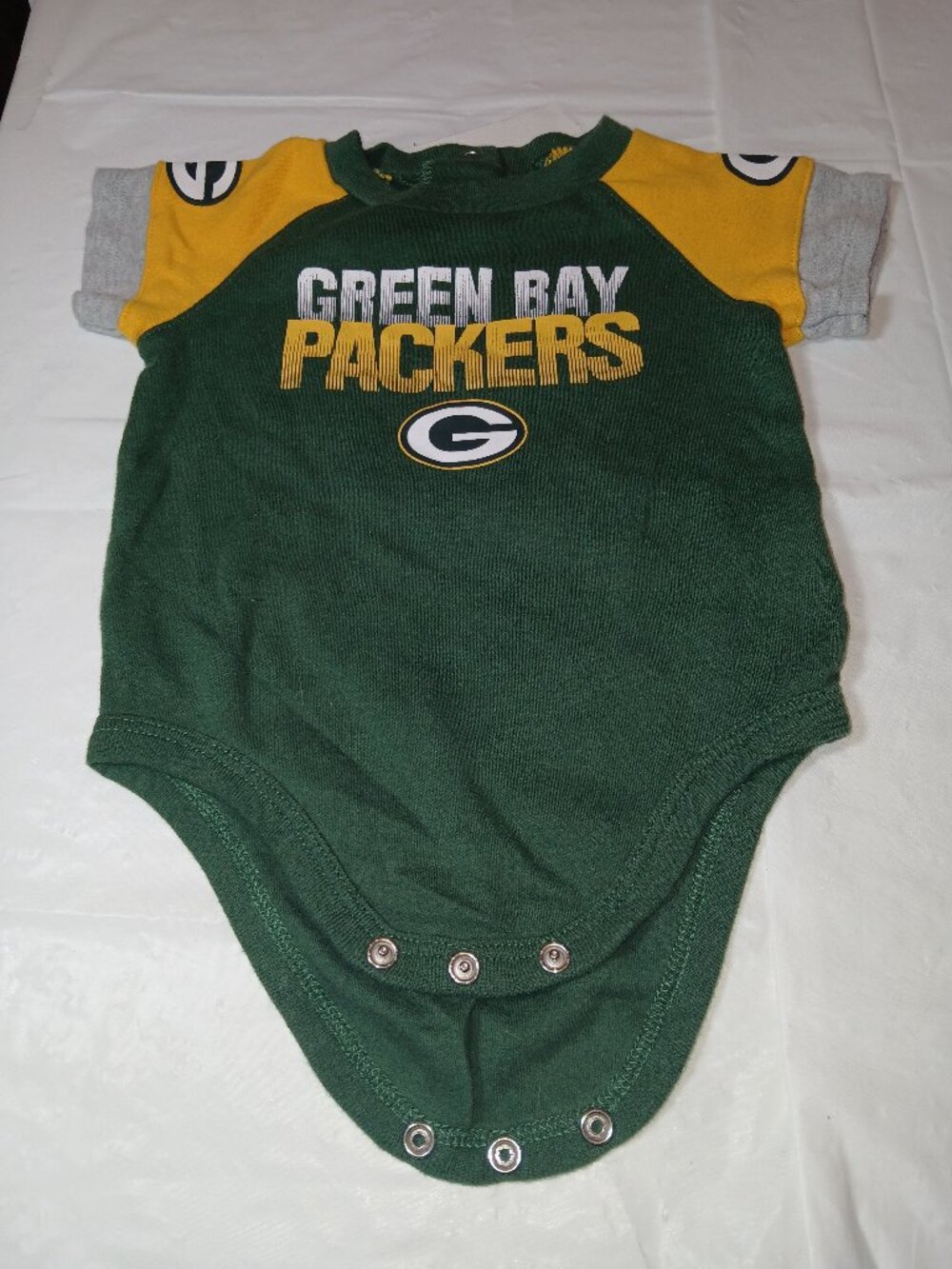 Green Bay Packers- #12 Aaron Rogers Jersey- Infant Bodysuit - 3-6 Months
